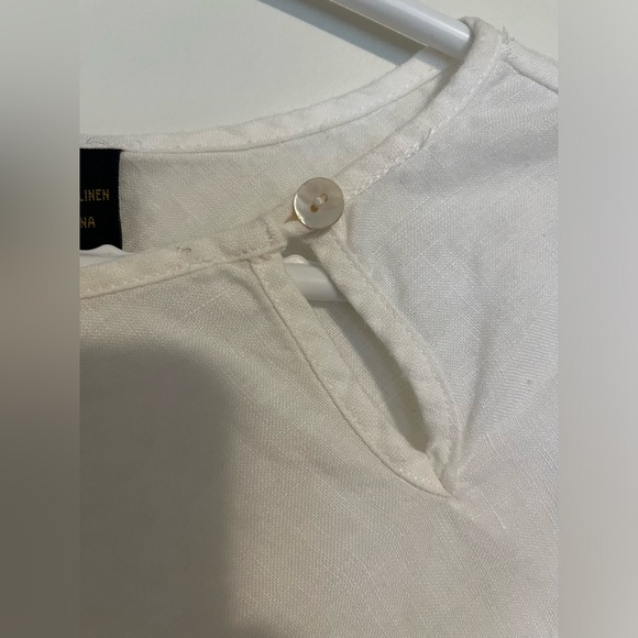 ECOLOGIE 100% Irish linen amazing handcrafted lace size S - Picture 2 of 8